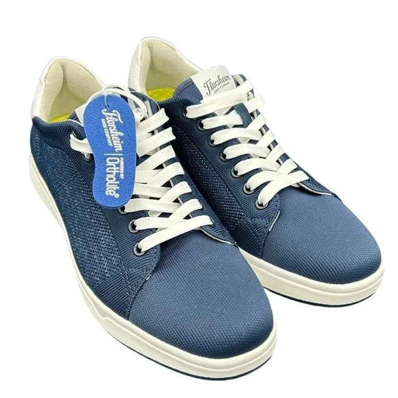 Florsheim Heist Knit Lace to Toe Men’s 10 Medium Smooth Leather Sneakers NWT - Picture 2 of 15